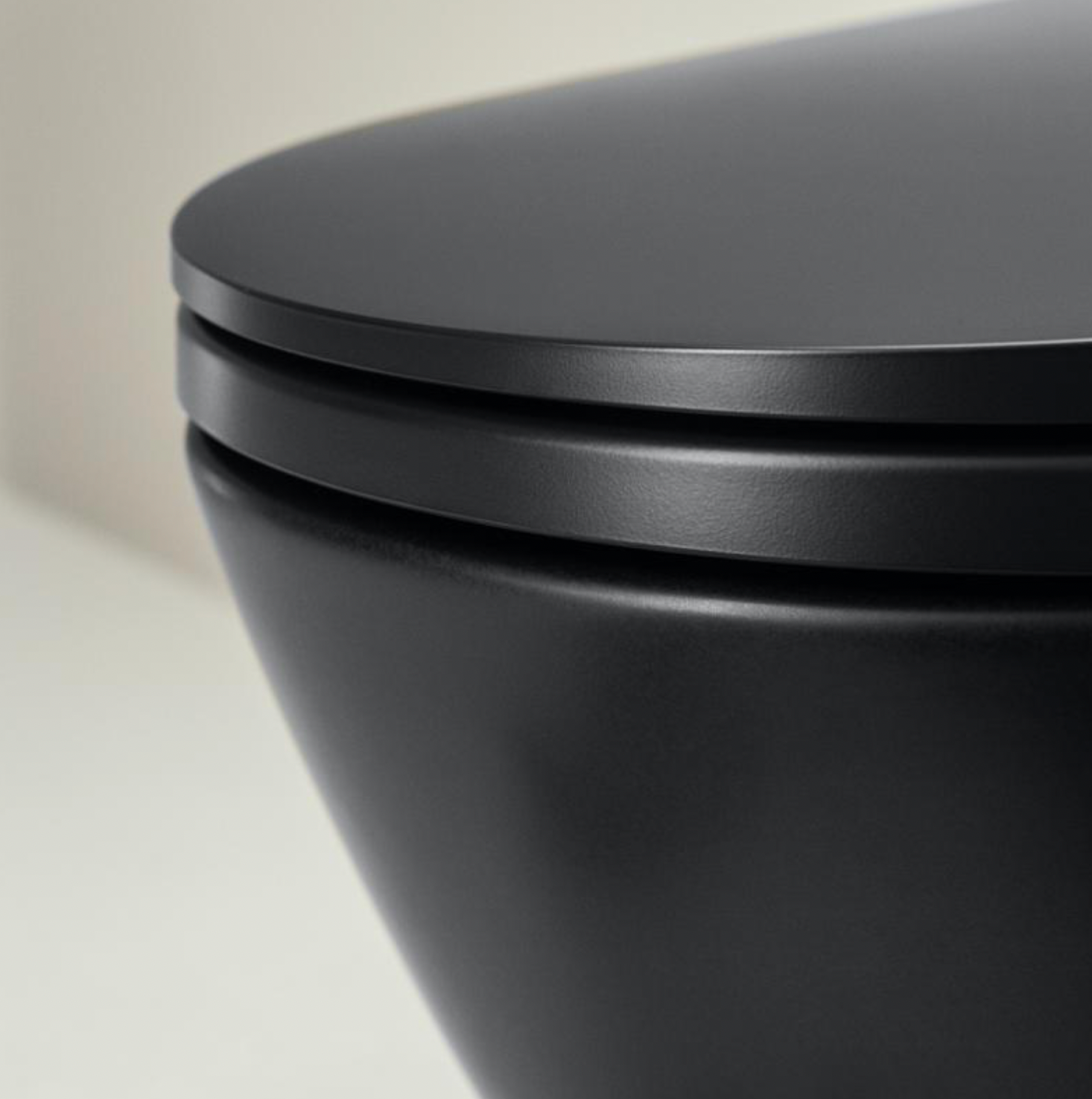 LAUFEN RIVA matt black / matt white