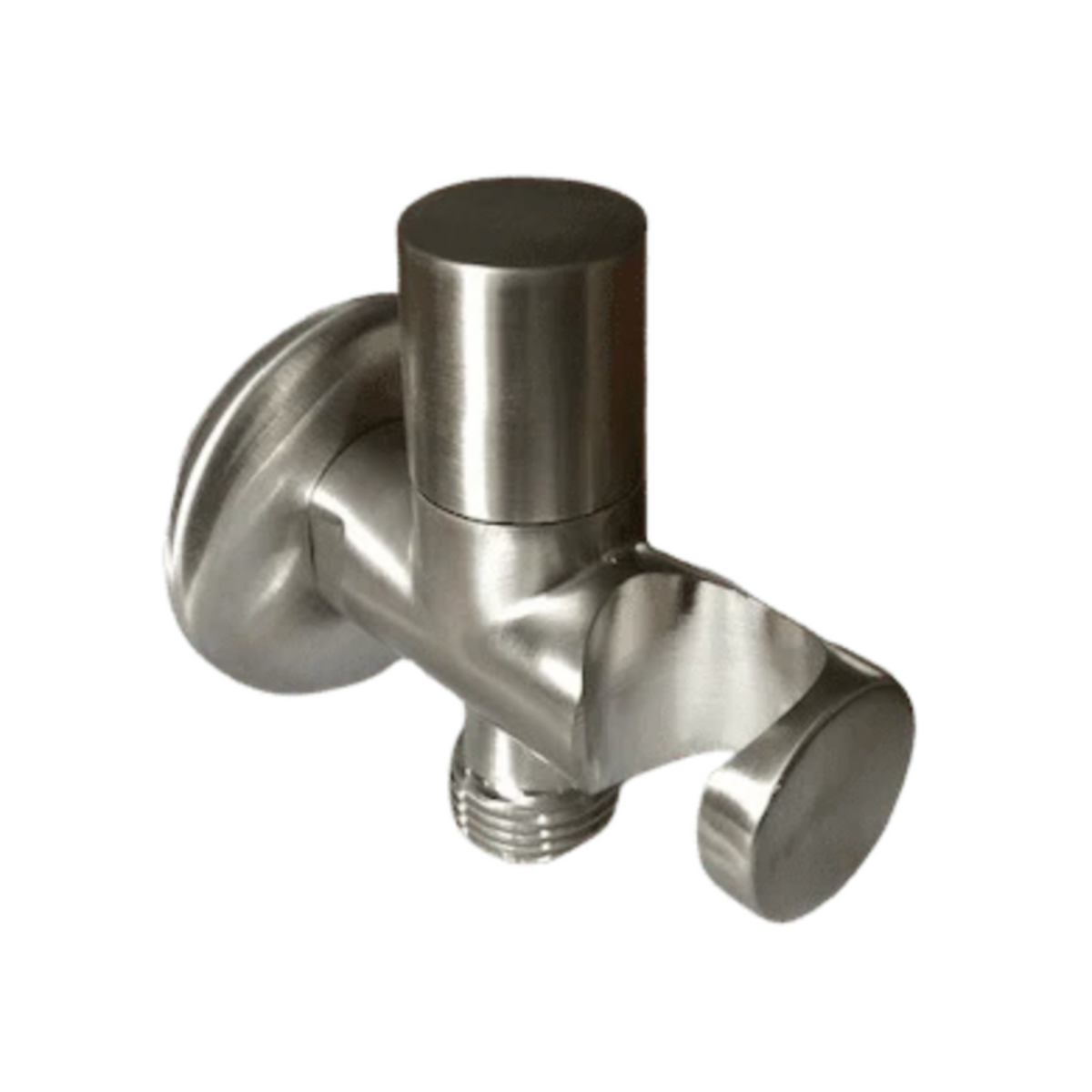 Edelstahl Handbrause Wandhalter mit Stopphahn